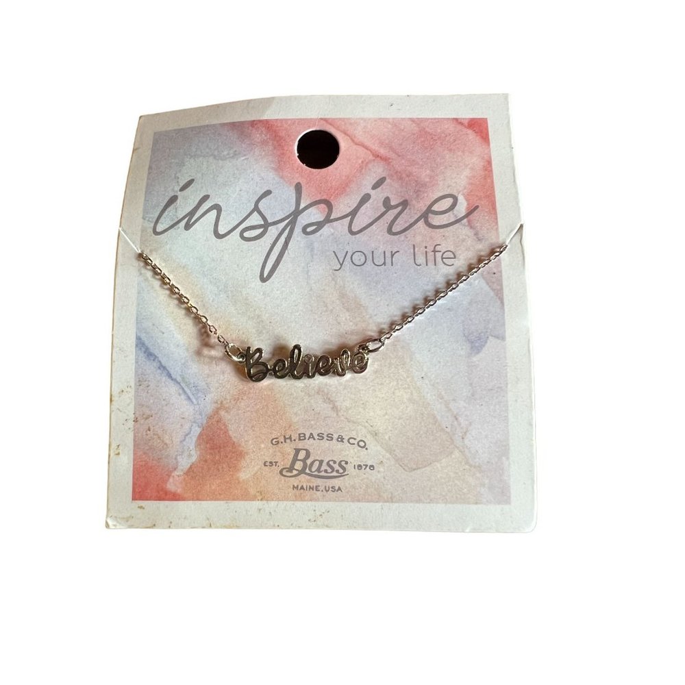 GH Bass Co Inspire Your Life Collection Believe Necklace